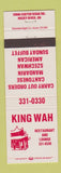 Matchbook Cover - King Wah Chinese Restaurant Rocky River OH