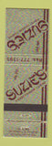 Matchbook Cover - Suzie's Chinese Restaurant New York City Soho