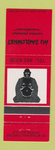 Matchbook Cover - Au Sablonnet Chinese Restaurant Riviere Du Loup QC
