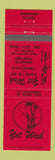 Matchbook Cover - Yet Wah Chinese Restaurant Concord CA