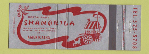 Matchbook Cover - Shangrila Chinese Restaurant