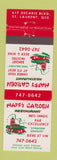 Matchbook Cover - Happy Garden Chinese Restaurant St Laurent QC