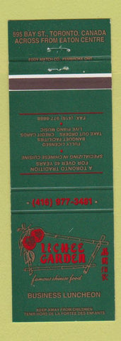 Matchbook Cover - Lichee Garden Chinese Restaurant Toronto ON