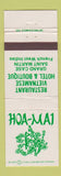 Matchbook Cover - Hoa Mai Vietnamese Restaurant Hotel St Martin West Indies