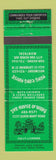 Matchbook Cover - House of Wong Chinese Restaurant Montreal QC