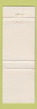 Matchbook Cover - House of Wong Chinese Restaurant Montreal QC
