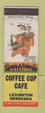 Matchbook Cover - Coffee Cup Cafe Lexington NE WEAR