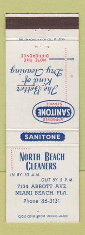Matchbook Cover - North Beach Cleaners Miami Beach FL