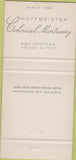 Matchbook Cover - Hoffmeister Colonial Mortuary St Louis MO green 30 Strike