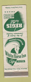 Matchbook Cover - Regis Hotel Omaha NE White Horse Inn