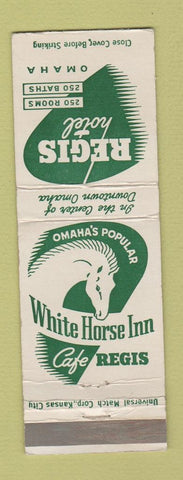 Matchbook Cover - Regis Hotel Omaha NE White Horse Inn