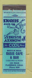 Matchbook Cover - Oasis Cafe Bar Florence Colorado WEAR