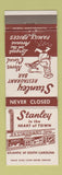 Matchbook Cover - Stanley Restaurant Atlantic City? NJ