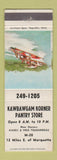 Matchbook Cover - Kawbawgam Korner Pantry Store Marquette MI
