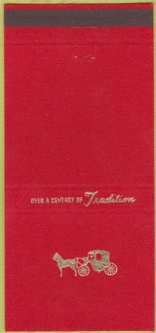 Matchbook Cover - Hoffmeister Colonial Mortuary St Louis MO red 30 Strike