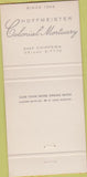 Matchbook Cover - Hoffmeister Colonial Mortuary St Louis MO red 30 Strike