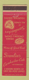 Matchbook Cover - Scanlin's Cornhusker Cafe Grand Island NE