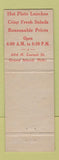 Matchbook Cover - Scanlin's Cornhusker Cafe Grand Island NE