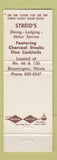 Matchbook Cover - Streid's Bloomington IL WEAR