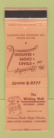 Matchbook Cover - Wishing Well Restaurant Chicago IL
