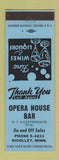 Matchbook Cover - Opera House Bar Nicollet MN RJ Dauffenbach