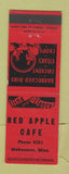 Matchbook Cover - Red Apple Cafe Mahnomen MN