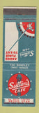 Matchbook Cover - Sutton's Cafe Provo UT