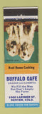 Matchbook Cover - Buffalo Cafe Denver Colorado