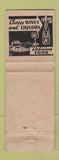 Matchbook Cover - Golden Burro Cafe Lounge Leadville Colorado WEAR