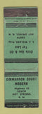 Matchbook Cover - Cimmarron Court Motel Hot Springs NM Dixie oil gas WORN