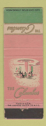 Matchbook Cover - Columbus Hotel Miami FL