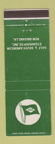 Matchbook Cover - Gulf & South American Steamship New Orleans LA WEAR