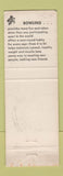 Matchbook Cover - Holiday Bowling Duncan OK