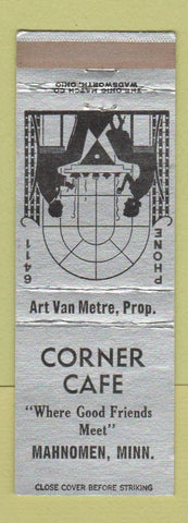 Matchbook Cover - Corner Cafe Mahnomen MN