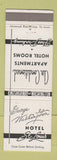 Matchbook Cover - George Washington Hotel St Louis MO