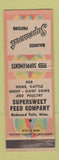 Matchbook Cover - Supersweet Feed Redwood Falls MN WEAR