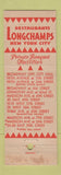 Matchbook Cover - Longchamps Restaurants New York City