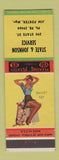Matchbook Cover - State & Johnson Service oil gas pinup