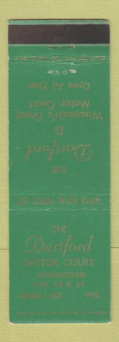 Matchbook Cover - Dartford Motor Court Green Lake WI