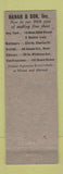 Matchbook Cover - Hanan Shoes New York City Detroit Chicago San Francisco