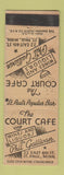 Matchbook Cover - Court Cafe St Paul MN WEAR