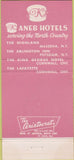 Matchbook Cover - Highland Hotel Massena NY Potsdam 30 Strike