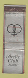 Matchbook Cover - Arctic Club Seattle WA CROWN WEAR