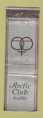 Matchbook Cover - Arctic Club Seattle WA CROWN WEAR