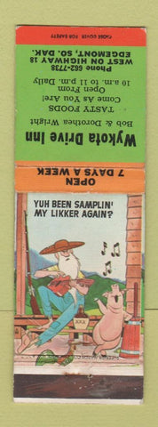 Matchbook Cover - Wykota Drive Inn Edgemont SD hillbilly