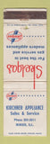Matchbook Cover - Kirchner Appliances Skelgas Minier IL WORN