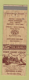 Matchbook Cover - State Game Lodge Hermosa SD WEAR