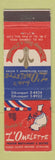 Matchbook Cover - L'Omelette Restaurant Palo Alto CA feature
