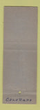Matchbook Cover - Bennett's Restaurant Denver Colorado