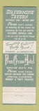 Matchbook Cover - Silver Mine Tavern Penn Grove Hotel Grove City PA Norwalk CT